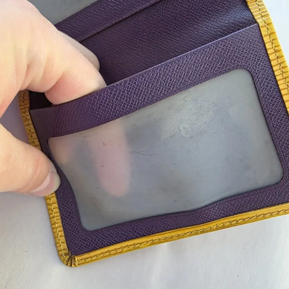 Louis Vuitton Yellow Epi ID Credit‎ Card Holder SP0030